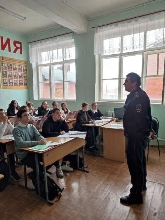 Школьная жизнь - Встреча с инспектором ПДН Габдулиным А.Л.
