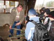 Пятиклассники на экскурсии у предпринимателя Жаркова Р.Д.