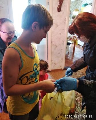 2019-2020 уч.год - Очередное получение продуктовых наборов