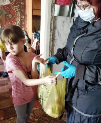 2019-2020 уч.год - Очередное получение продуктовых наборов