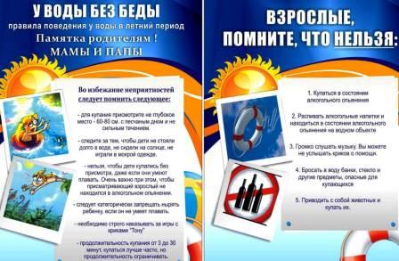 Летние каникулы 2019-2020 учебный год - Информация для родителей о безопасности