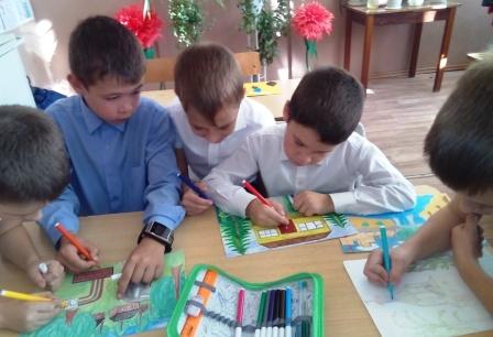 Осенние - Мероприятие о Сурском крае во 2б классе