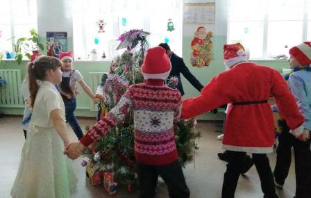 Зимние - Новогодний хоровод 4а класса