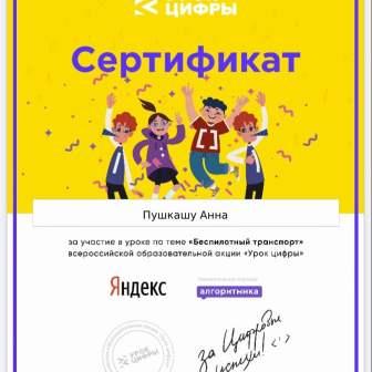 Профориентация - Всероссийская акция «Урок Цифры» по теме » Беспилотный транспорт»
