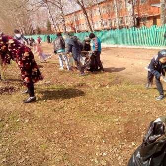 Школьная жизнь - "Санитарная пятница» по благоустройству города